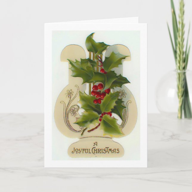 Une joyeuse carte de Noël victorienne (Devant)