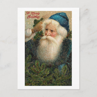 Une joyeuse carte St. Nick Old Christmas