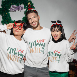 Une joyeuse épouse sweatshirt de Noël