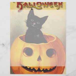 Une joyeuse Halloween par Ellen Clapsaddle, Chat V