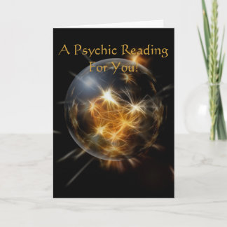 "Une lecture psychique pour vous" carte de voeux
