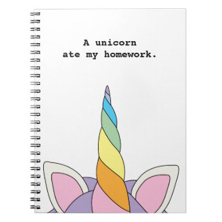Une licorne a mangé mon carnet drôle de travail
