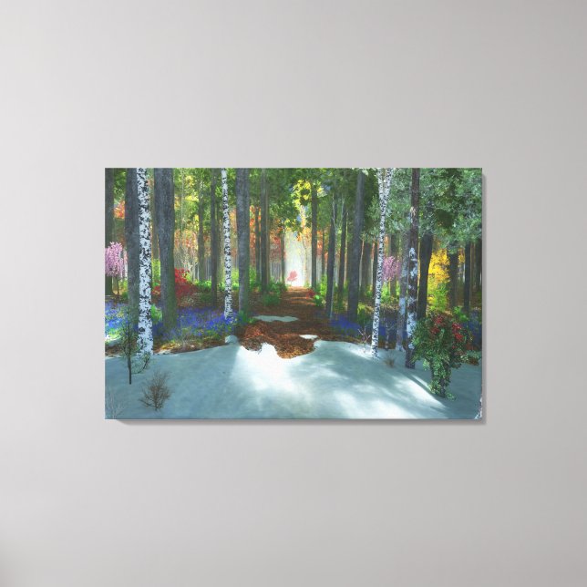 Une longue journée de marche en toile (Recto)