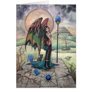 Une lune de récolte gothique faerie art fantastiqu