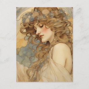 Une magnifique carte postale pour femme