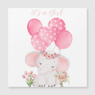 Une main adorable illustrée "c'est une fille"