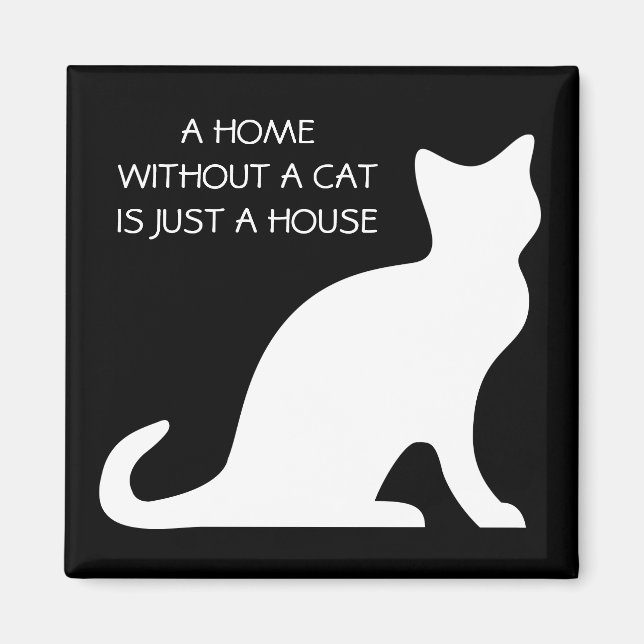 Une maison sans chat n'est qu'un aimant à maison (Devant)