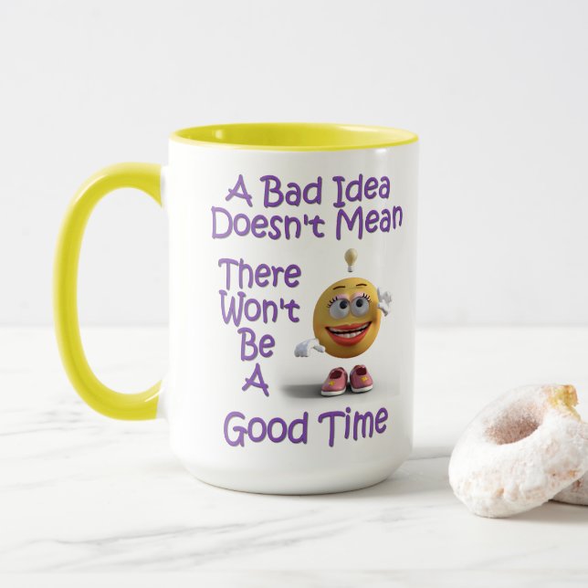 Une Mauvaise Idée Géante De Café Mug (Avec donut)