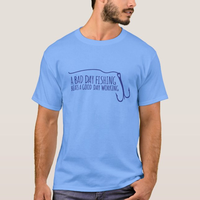 Une mauvaise pêche de jour bat un T-shirt (Devant)