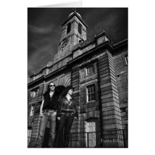 Une Melodrama gothique blanc notelet / carte