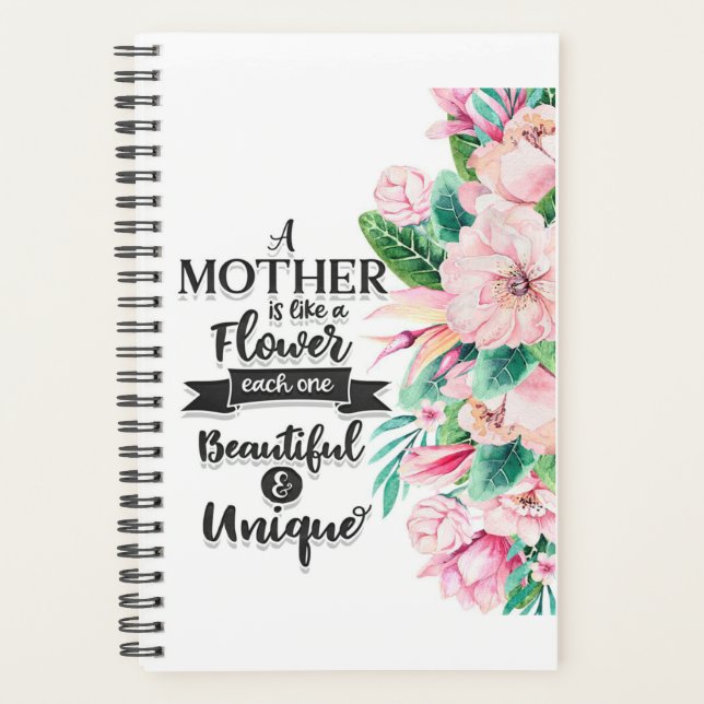 Une mère est comme un cadeau de fleurs, cadeau de  (Devant)