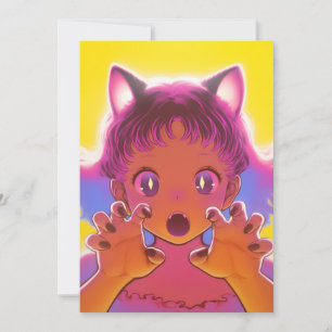 Une mignonne fille au chat