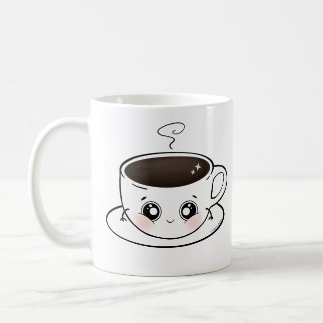 Une mignonne tasse de café - Kawaii (Gauche)