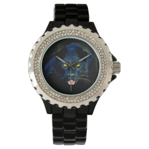 Une montre-bracelet de panthère noire