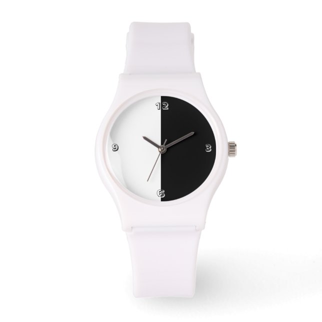 UNE montre NOIRE ET BLANCHE (Recto)