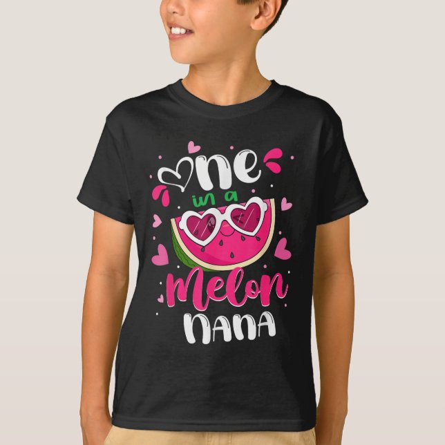 Une Nana Melon D'été Familiale T-shirt Melon Mère (Devant)