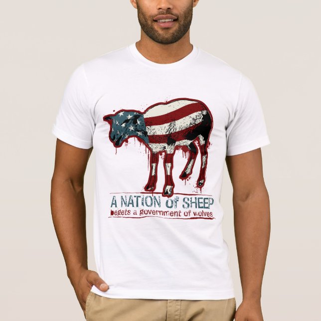 Une nation de T-shirt de moutons (Devant)
