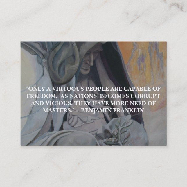 "Une nation des hommes bien informés. "- Carte de (Devant)