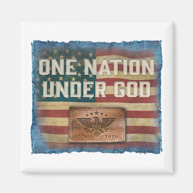 Une nation sous Dieu - Magnet (Devant)