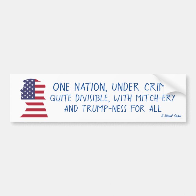 Une nation sous le crime - Un Sticker MisterP (Devant)