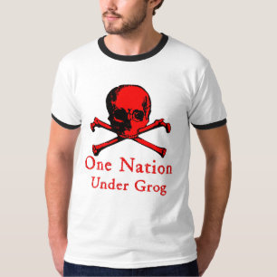 Une nation sous le T-shirt de grog (image rouge de