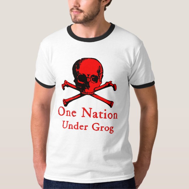Une nation sous le T-shirt de grog (image rouge de (Devant)