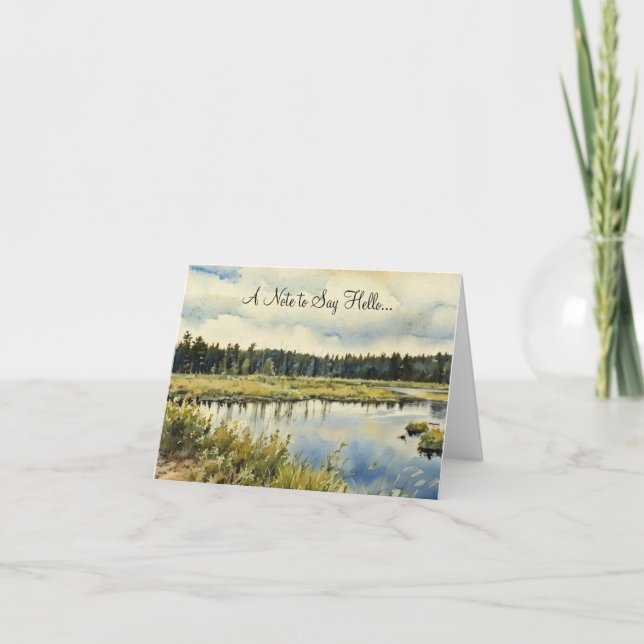 Une note pour dire bonjour... Carte de note vide (Devant)