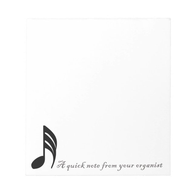 Une note rapide de votre bloc-notes organisateur (Devant)