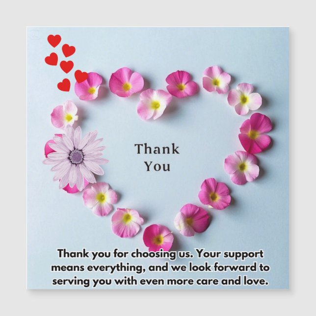 Une note spéciale de remerciement (Devant)