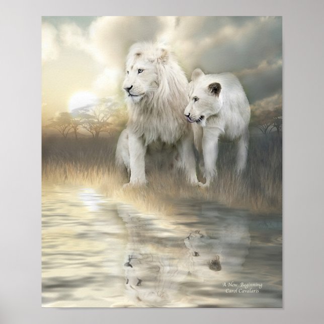 Une nouvelle affiche d'art au début/impression (Devant)