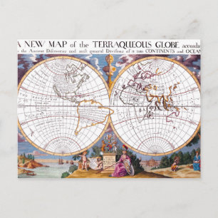 Une Nouvelle Carte De La Carte Postale Terraquée G