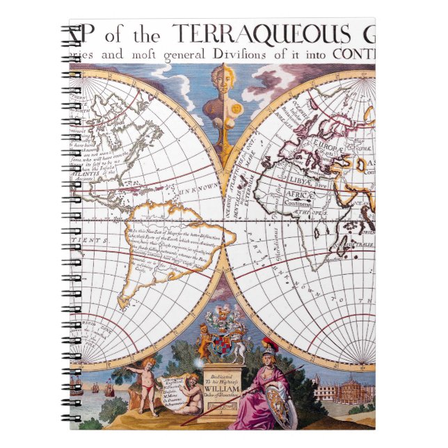 Une Nouvelle Carte Du Carnet Terraqueux Globe (Devant)