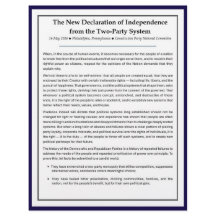 Une nouvelle déclaration d'indépendance