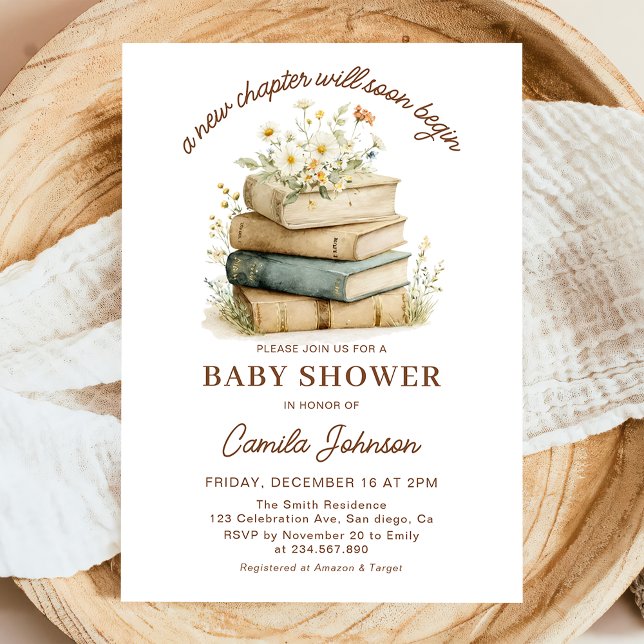 Une nouvelle étape commence Invitation pour Baby S (Créateur téléchargé)