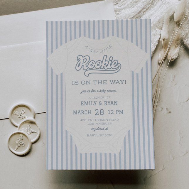 Une nouvelle invitation de Baby shower de petits c (Créateur téléchargé)
