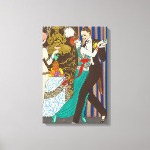 Une nuit dans la copie décadente de toile d'art
