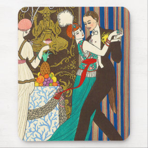 Une nuit dans le tapis de souris décadent d'art