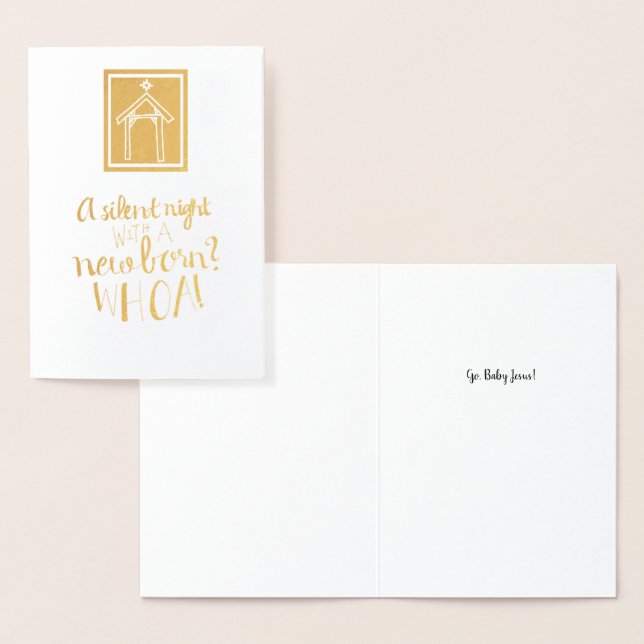 "Une nuit silencieuse avec un nouveau-né ?" Carte  (Affichage)