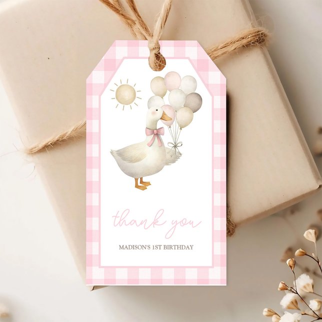 UNE Oie Ridicule, Étiquettes Cadeaux Ballons (Créateur téléchargé)