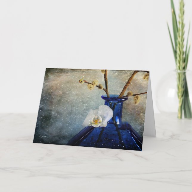 Une orchidée pour vous - Belle carte de voeux flor (Devant)