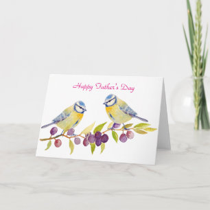 Une paire de carte bleue de fête des pères