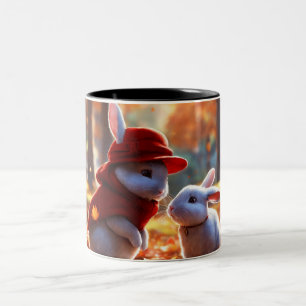 Une paire de mignons petits lapins classique mug