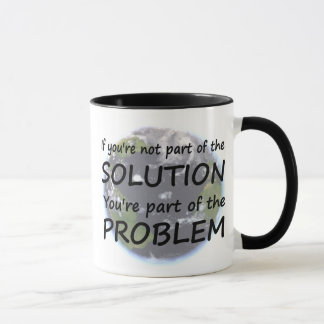 Une partie de la tasse de solution