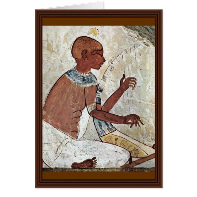 Une peinture murale d'un musicien aveugle jouant (Devant)