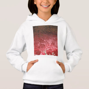 une peinture rouge et noire avec un fond rouge