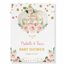 Une petite Affiche de bienvenue Baby shower Citrou