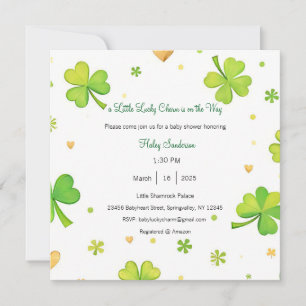 Une petite amulette chanceuse arrive Invitation
