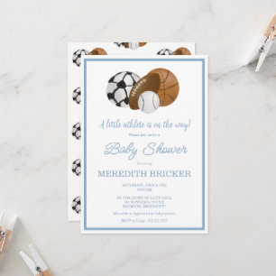 Une petite athlète est en route Invitation de douc