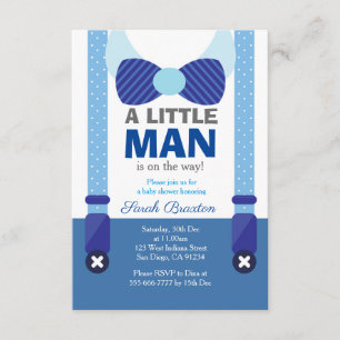 Une petite carte d'invitation de baby shower