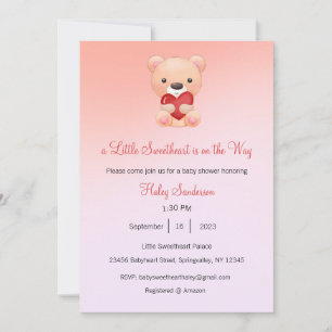 Une petite chérie est sur la voie Invitation